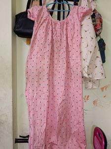 Pink Patterned Nightgown