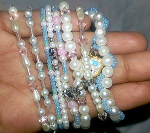 Pastel Charmers 🎀 Combo Of 7 Bracelets