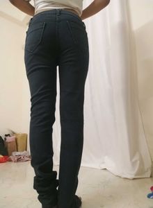 Dark Black Denim Jeans