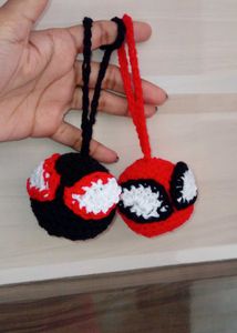Crochet Spider-Man keychain