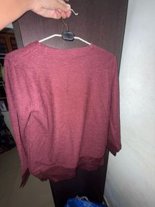Maroon Long Sleeve Top
