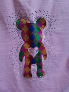 Cute Bear Applique Top