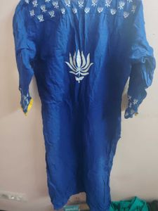 Blue Printed Kurta