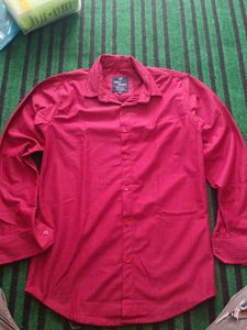 Striped Maroon Shirt