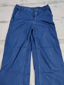 Blue Wide Leg Jeans
