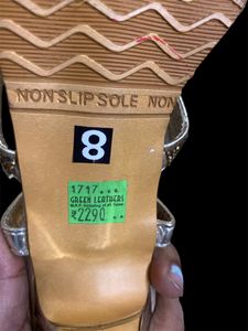 Gold Rhinestone Heels Size 7