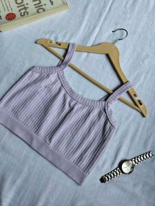 Lavender Crop Top