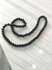 Black Beaded Necklace