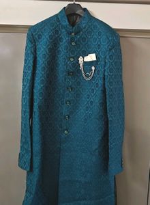 Elegant Teal Sherwani