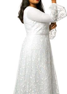 Elegant White Lace Dress