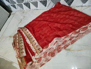 Elegant Purple- yellow and red-cream sarees