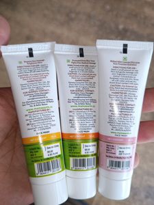 Mama Earth Face Wash Combo Of 3 Sealed Pack