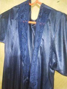 Vintage Navy Blue Nightgown