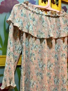 Cute Pink Offshoulder Dress