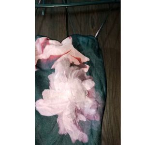Floral Vintage Silk Dress