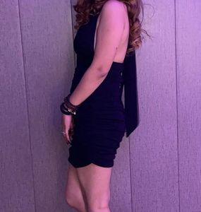 Zara Black Bodycon Mini Dress