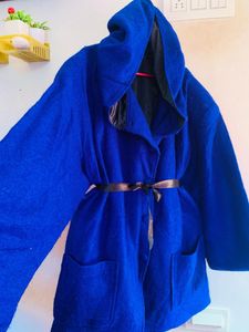 Blue Hooded Coat