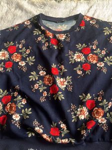 shein printed pullover