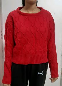 Red Woolen Sweater❤️