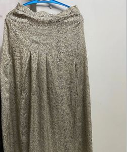 Spotted Print Maxi Skirt