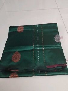 Dark Green Soft Silk Saree...