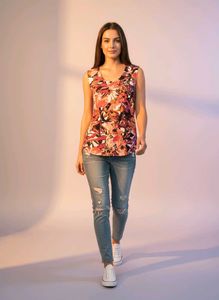 Floral Print Tank Top