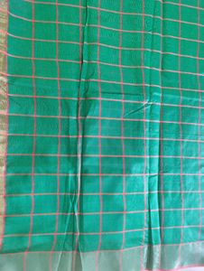 Checkered Design New Saree