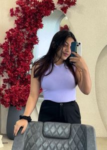Pretty Lavender Crop Top