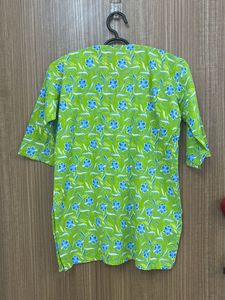 Green Floral Kurta