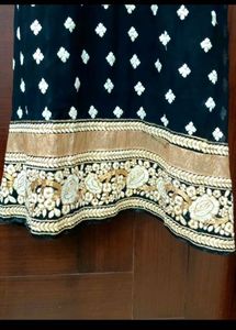 Black Party Wear Kurta