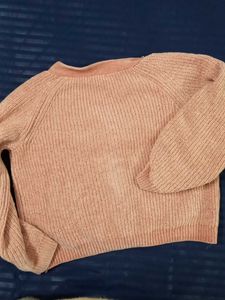 H&amp;M Warm Peach Button-Down Cardigan