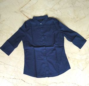 Van Heusen Blue Dotted Shirt