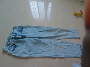 Light Blue Denim Joggers