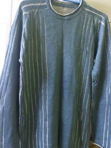 Woolen Bluish Grey Full Sleeve Sweater