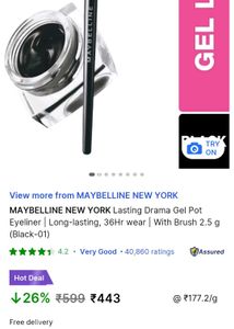 A Beautiful Pink Nude Shade With Best Gel Eyeliner