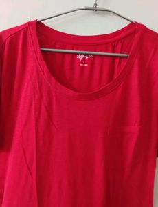 STYLE &amp;CO BRAND NEW SOLID RED T- SHIRT