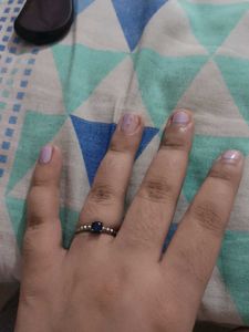 Elegant Sapphire Silver Ring