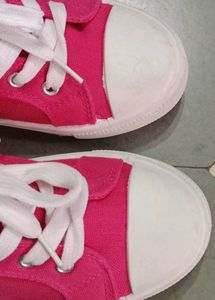 Pink Canvas Shoes