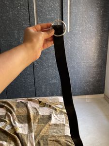 Black Belt with Circular Buckle