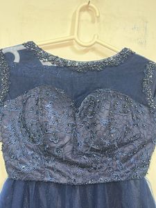 Navy Blue Party Dress