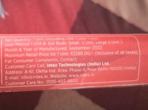 Intex Musique jazz Neckband