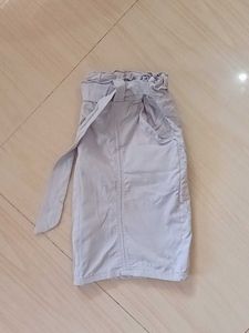 Paper Bag Waist Short Skirt