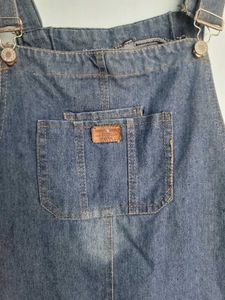 denim dungaree dress