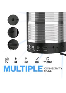 Studio 7 Mini 4 Hours Playing Time Portable BT Speaker 3 W Bluetooth Speaker (Silver, Stereo Channel)