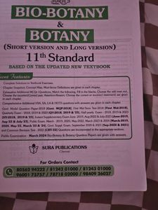 Sura&#39;s 11th Botany and Bio-Botany (2025-2026)