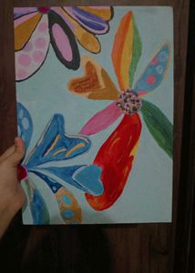 Beautiful Flower CanvasPainting🎨🖌️
