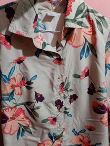 SSS Satin Floral Printed Shirt🎀