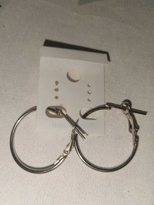 Chic Stainless Steel Hoop Earrings