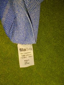 Fila Gray &amp; Blue Criss-Cross Sports Bra