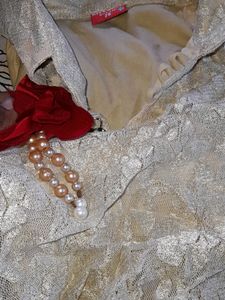 Red And Cream Frock